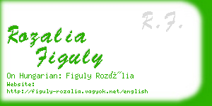 rozalia figuly business card